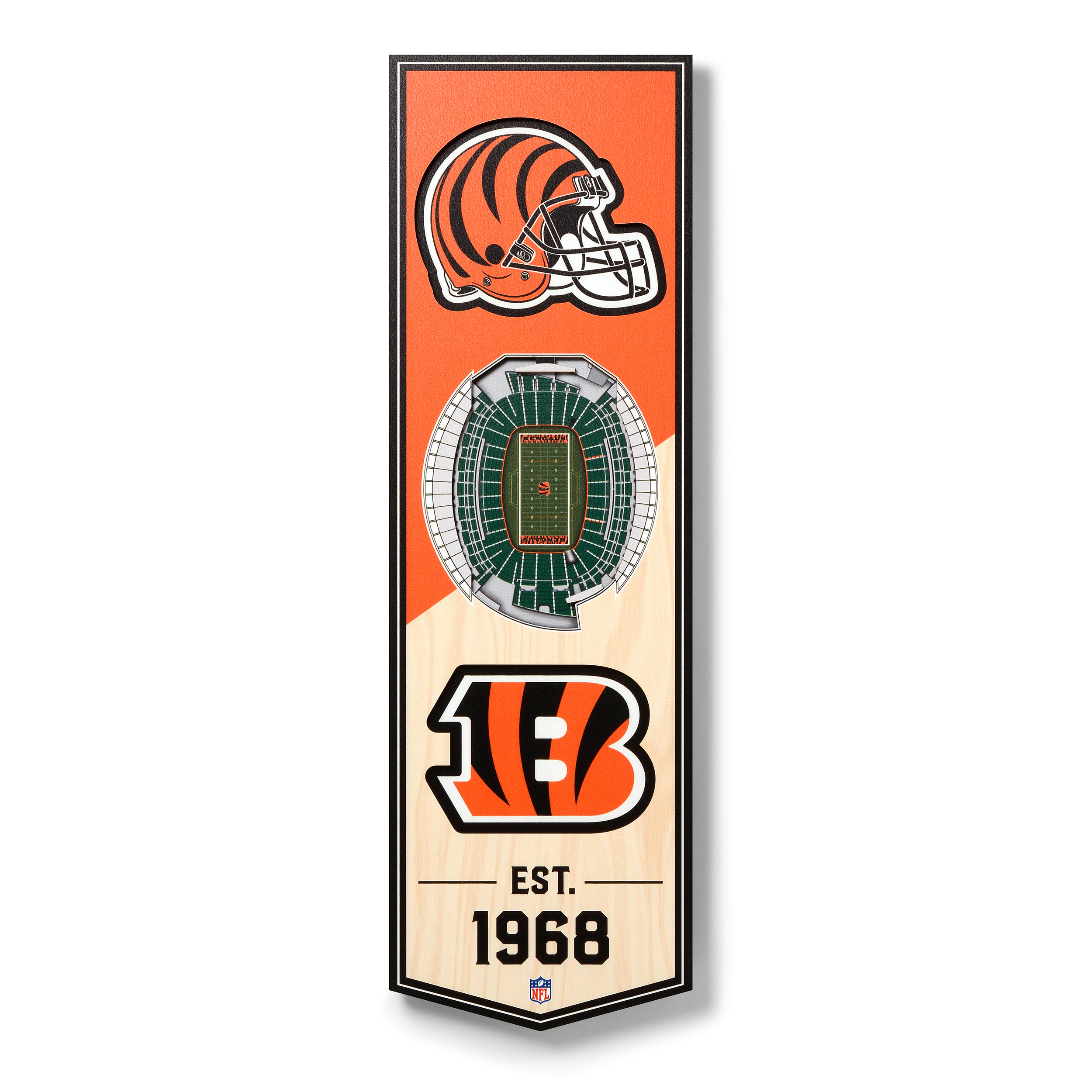 Cincinnati Bengals 3D Stadium Banner