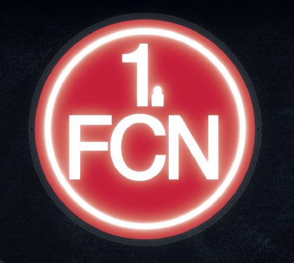 1. FC Nürnberg LED Logo Wandhalterung