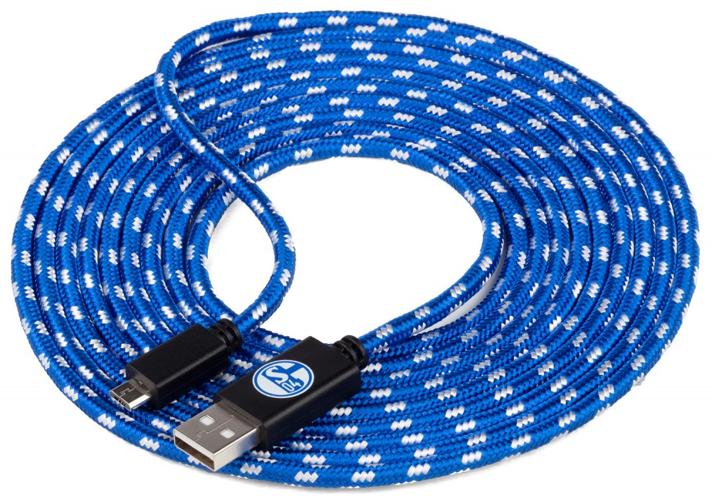 FC Schalke 04 Micro USB Ladekabel 3m