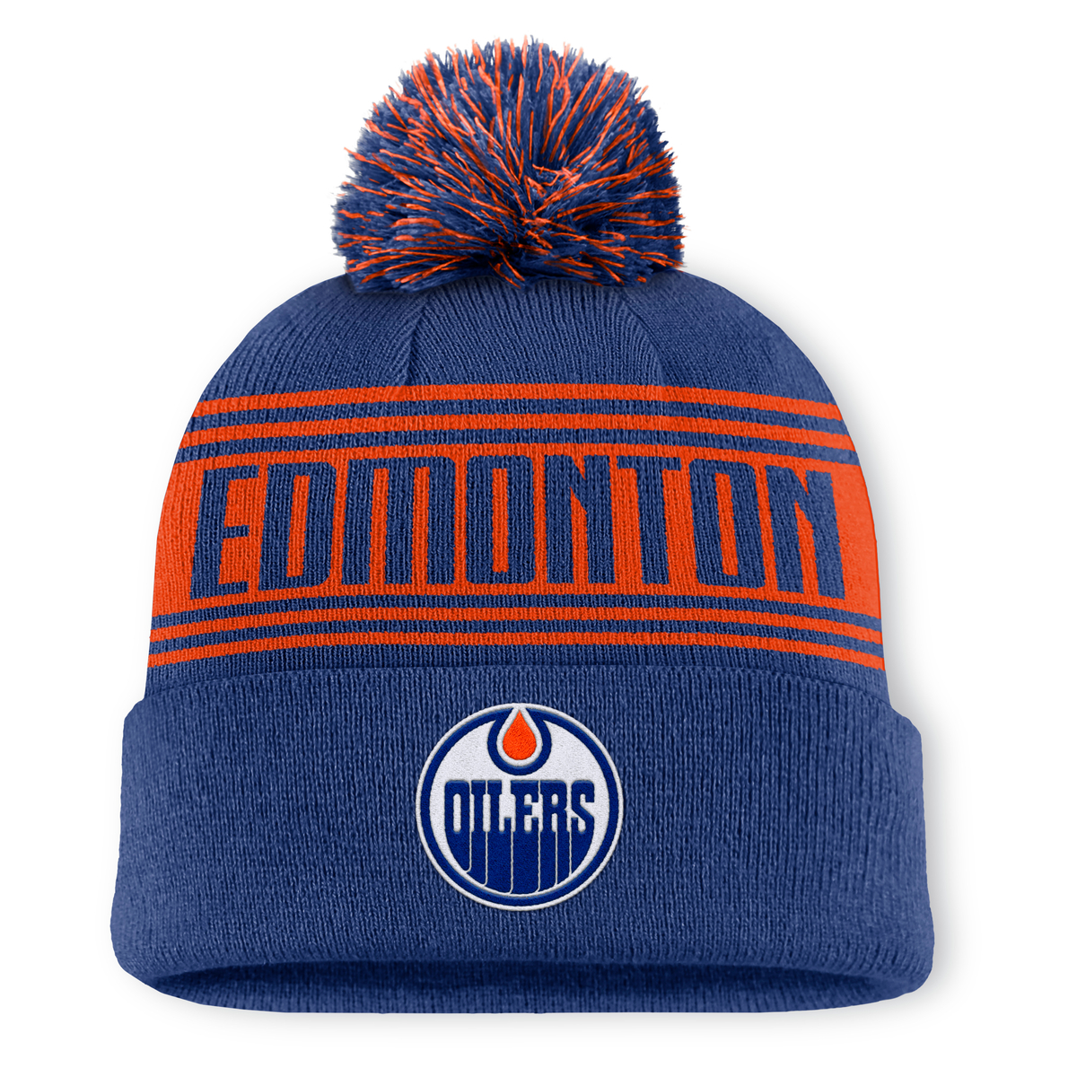 Edmonton Oilers A/CAP Beanie Cuff W/Pom