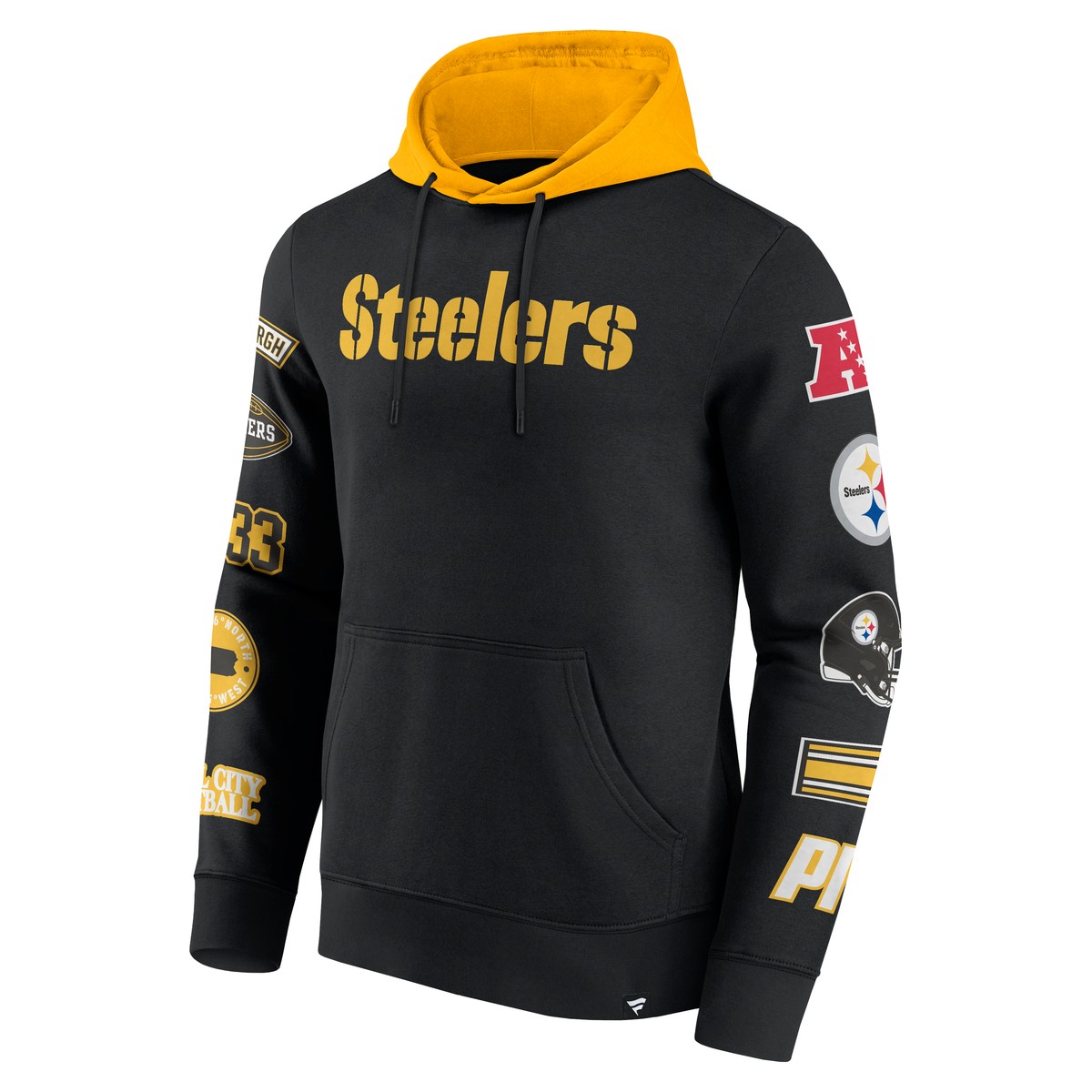 Pittsburgh Steelers Patched Out Fleece Hoodie