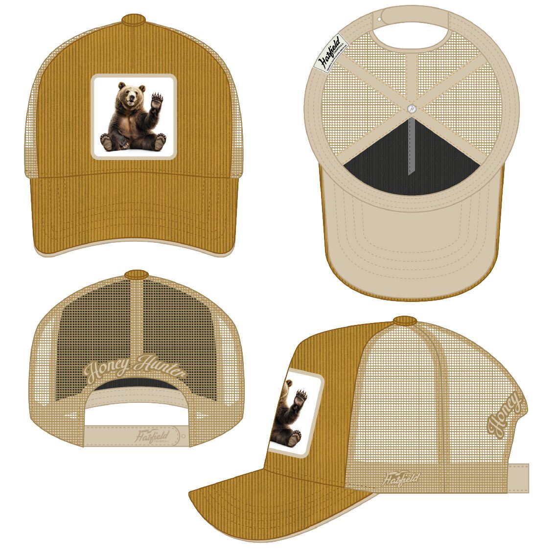Cap BEAR HONEY HUNTER