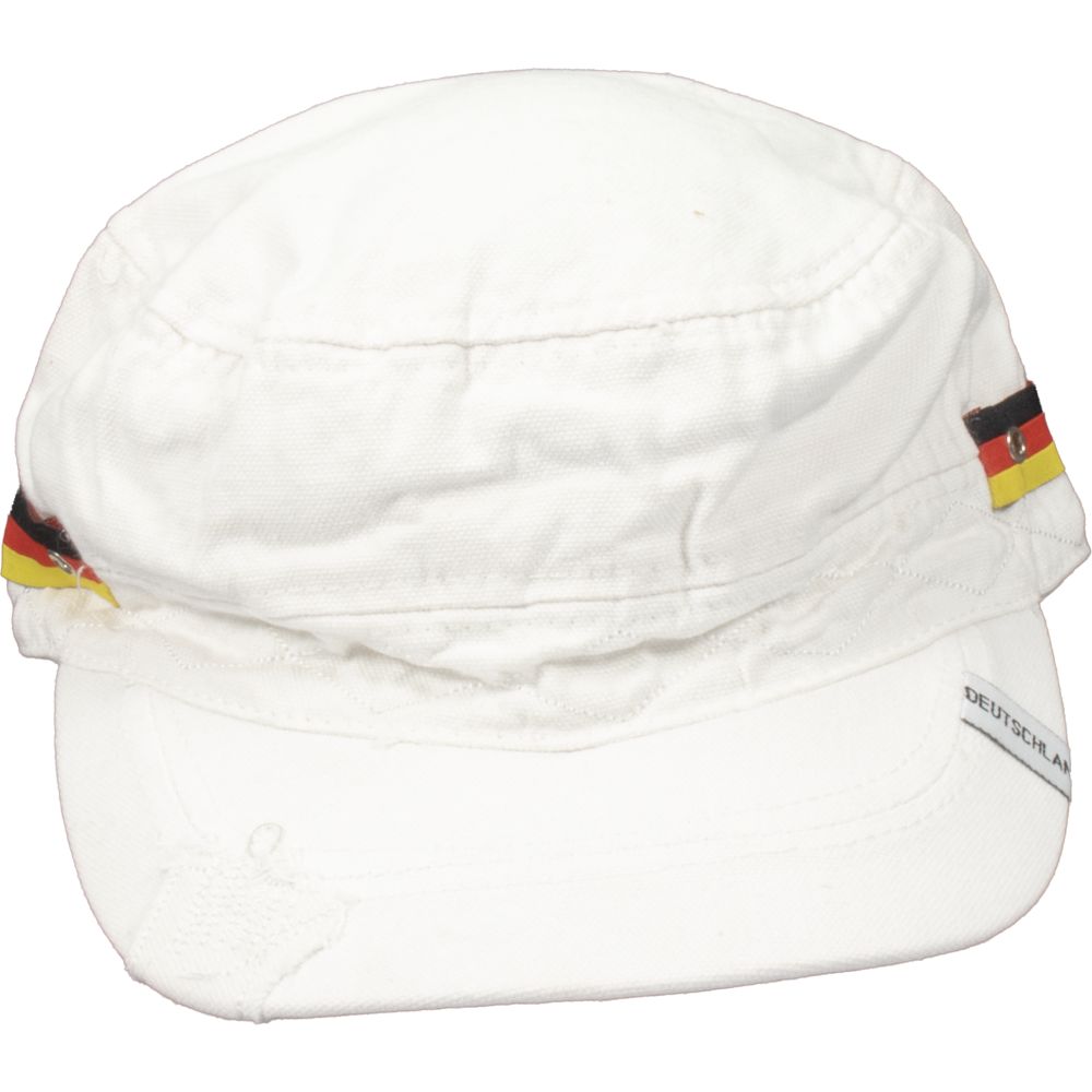 Deutschland Cap Weblabel, weiß