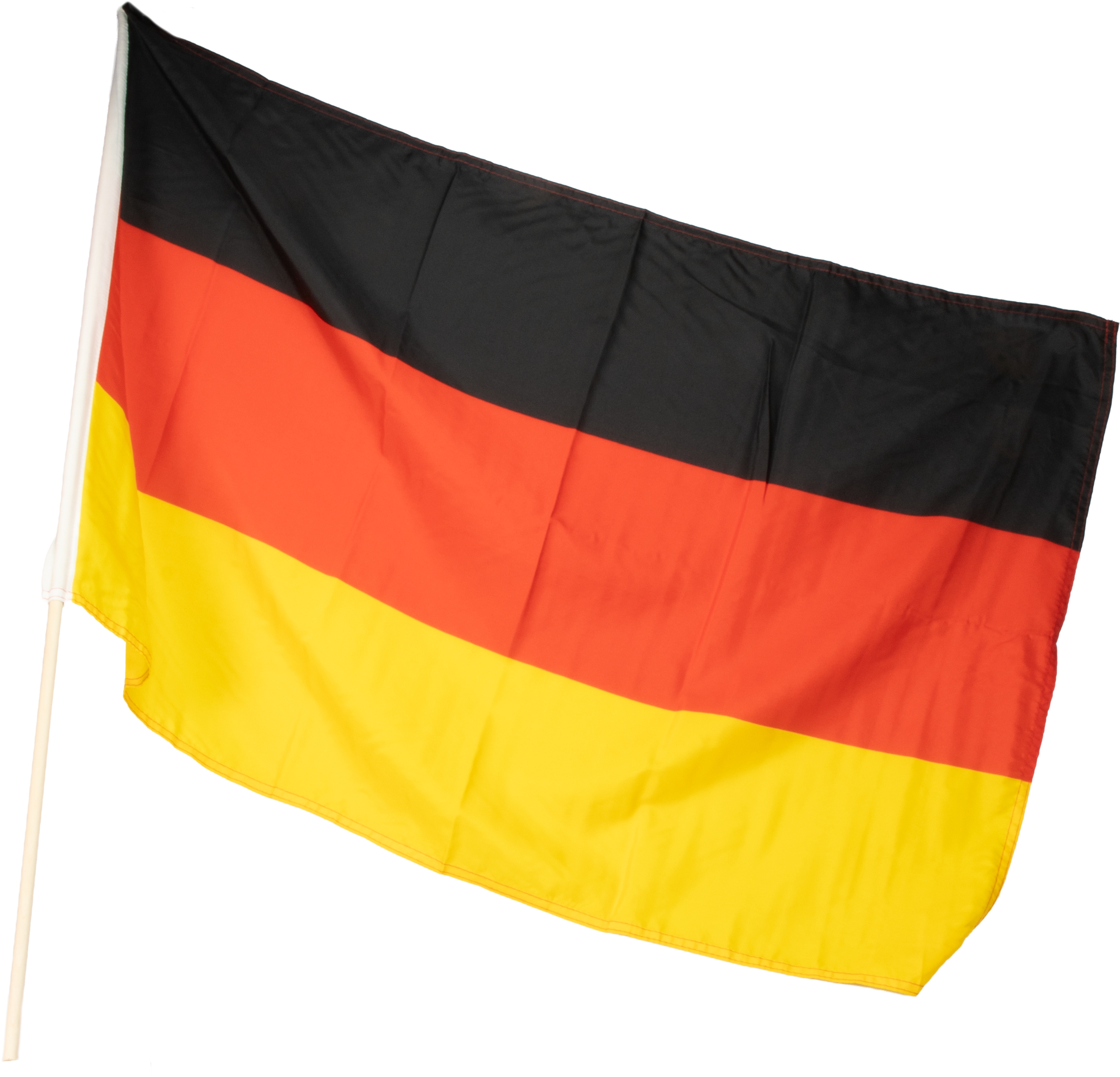 Deutschland Fahne 60x90cm mit Holzstock