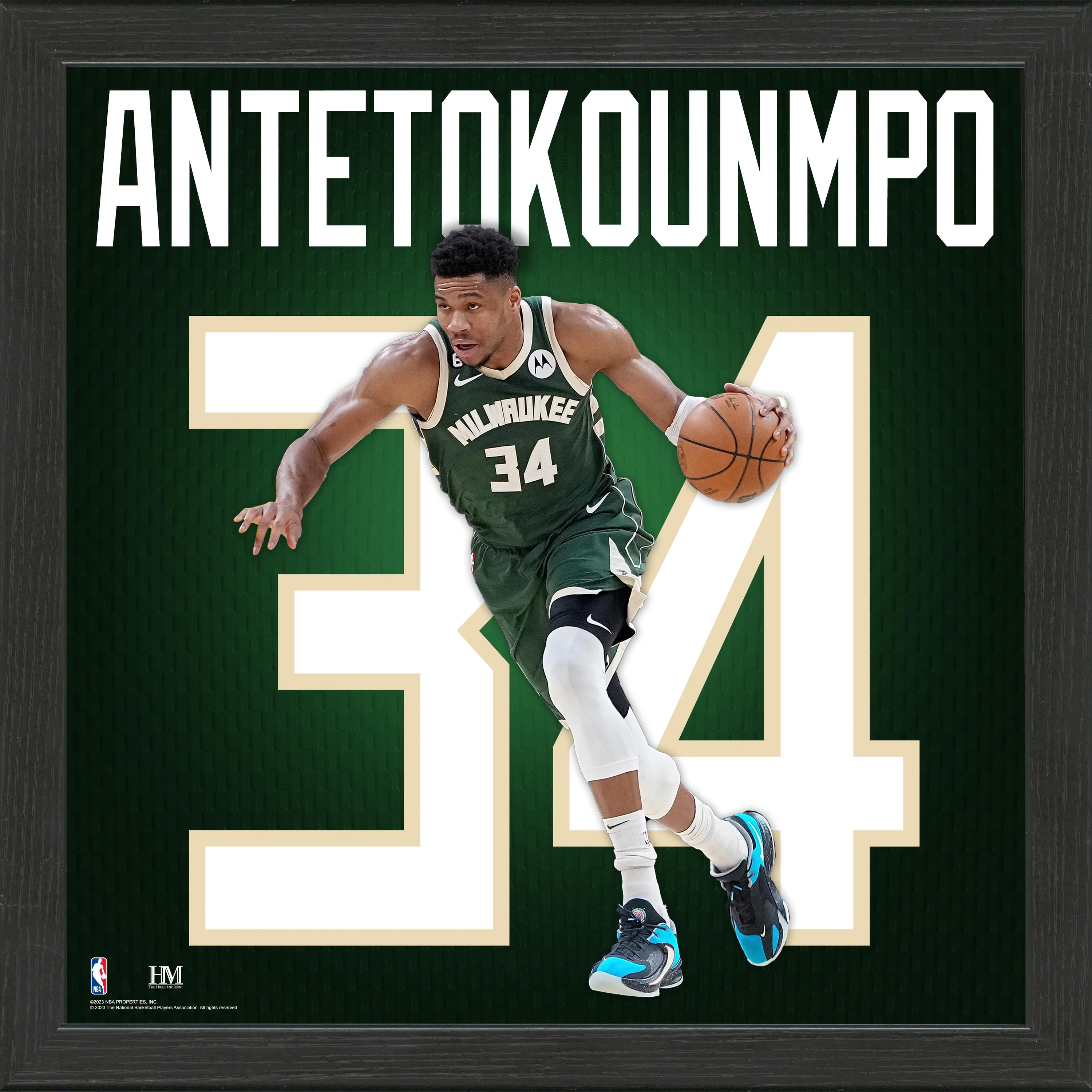 Milwaukee Bucks Antetokounmpo Impact Jersey Frame