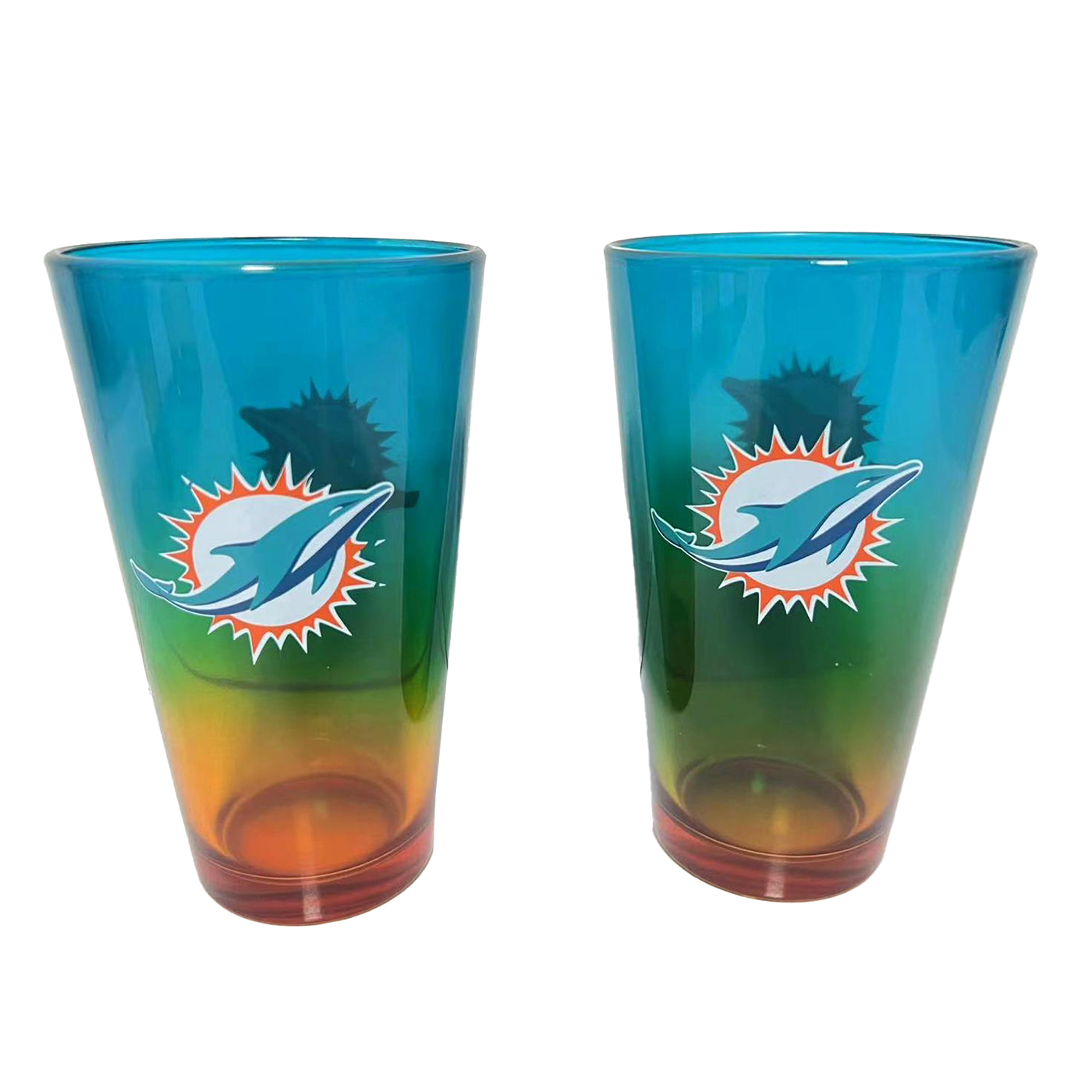 Miami Dolphins Pint Glass 2er-Set
