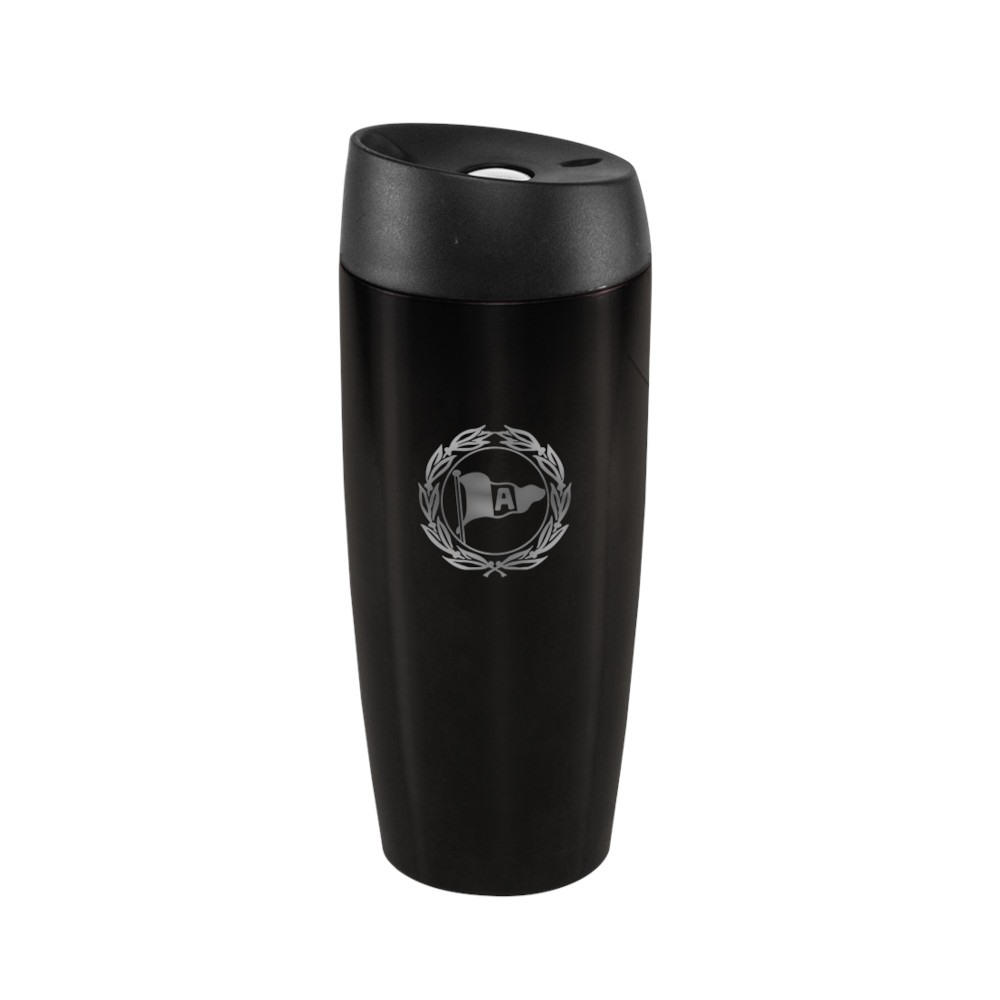 Arminia Bielefeld Thermobecher Logo schwarz
