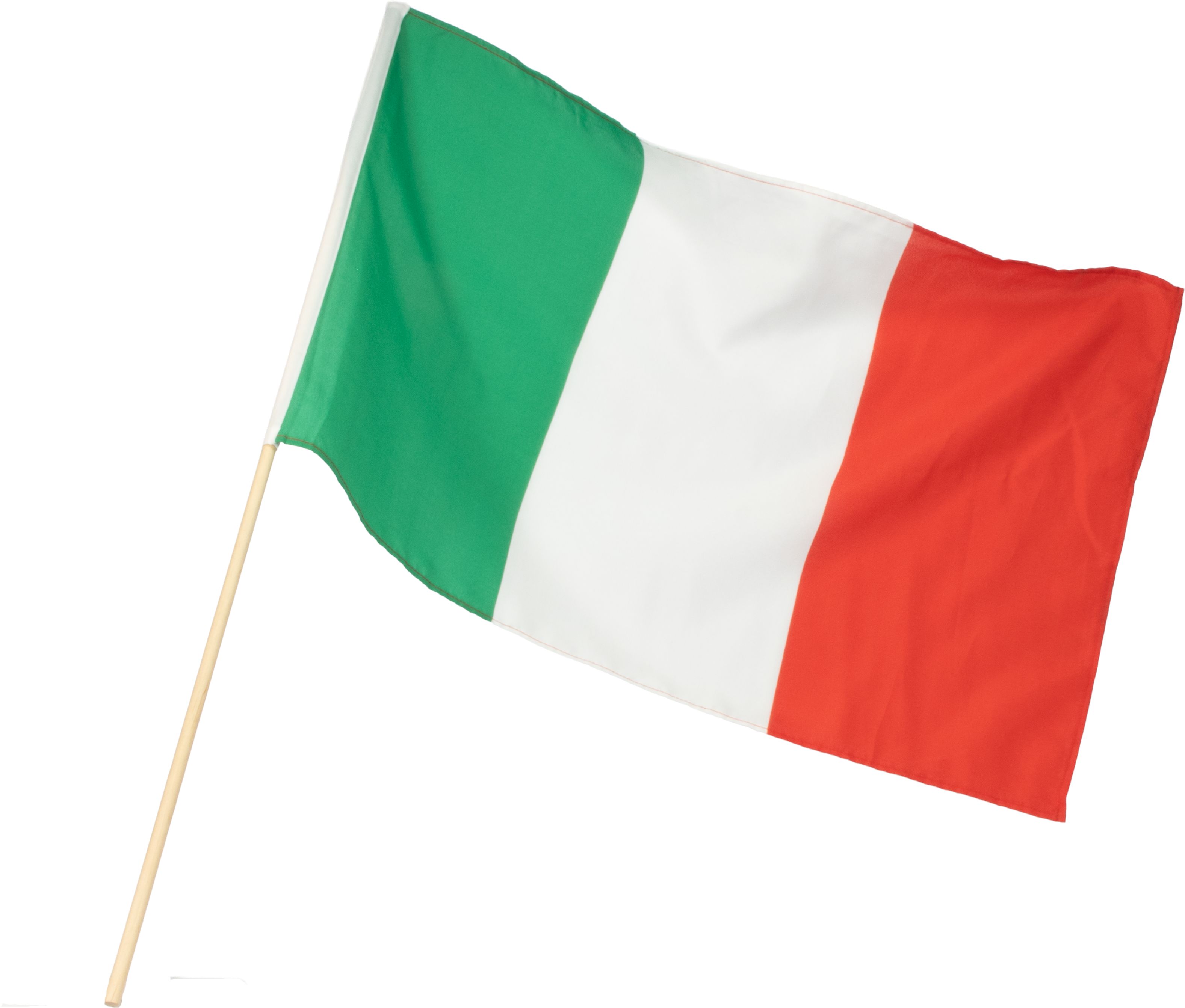 Italien-Fahne 40x60cm mit Holzstock