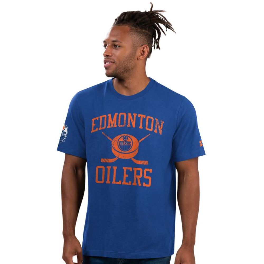 Edmonton Oilers Starter T-Shirt Touch Down