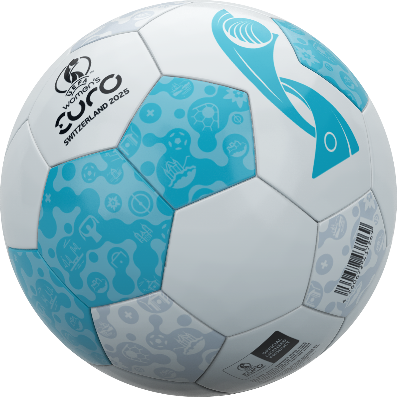 UEFA Women’s EURO 2025 Fanball Aqua