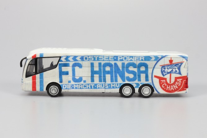 Hansa Rostock Pullback Mannschaftsbus