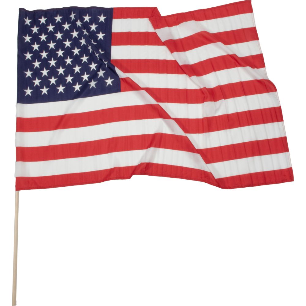 USA-Fahne 80x120cm mit Holzstock