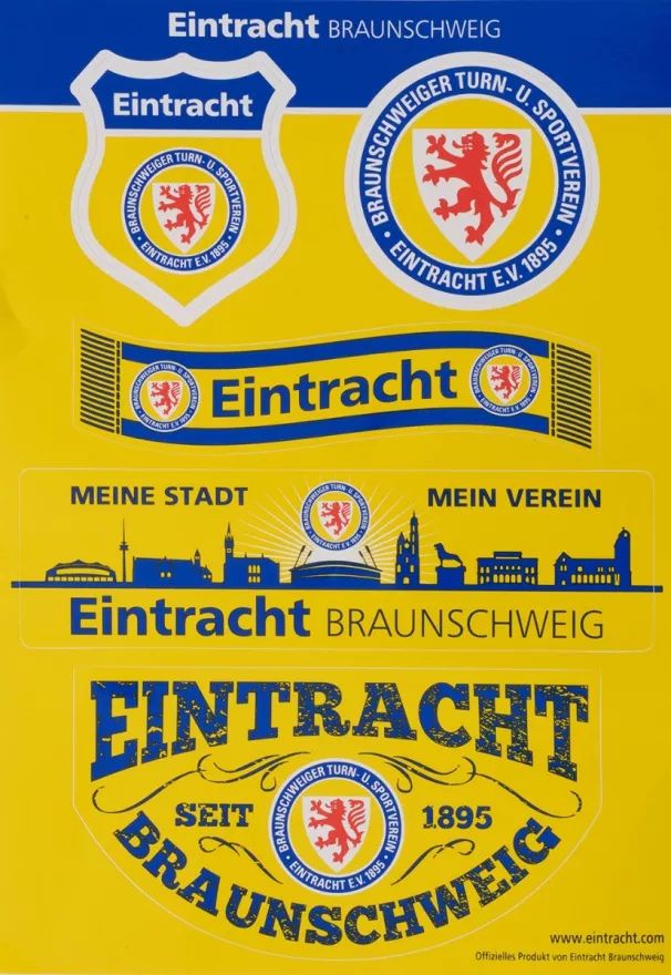 Eintracht Braunschweig Aufkleberset Motiv A5
