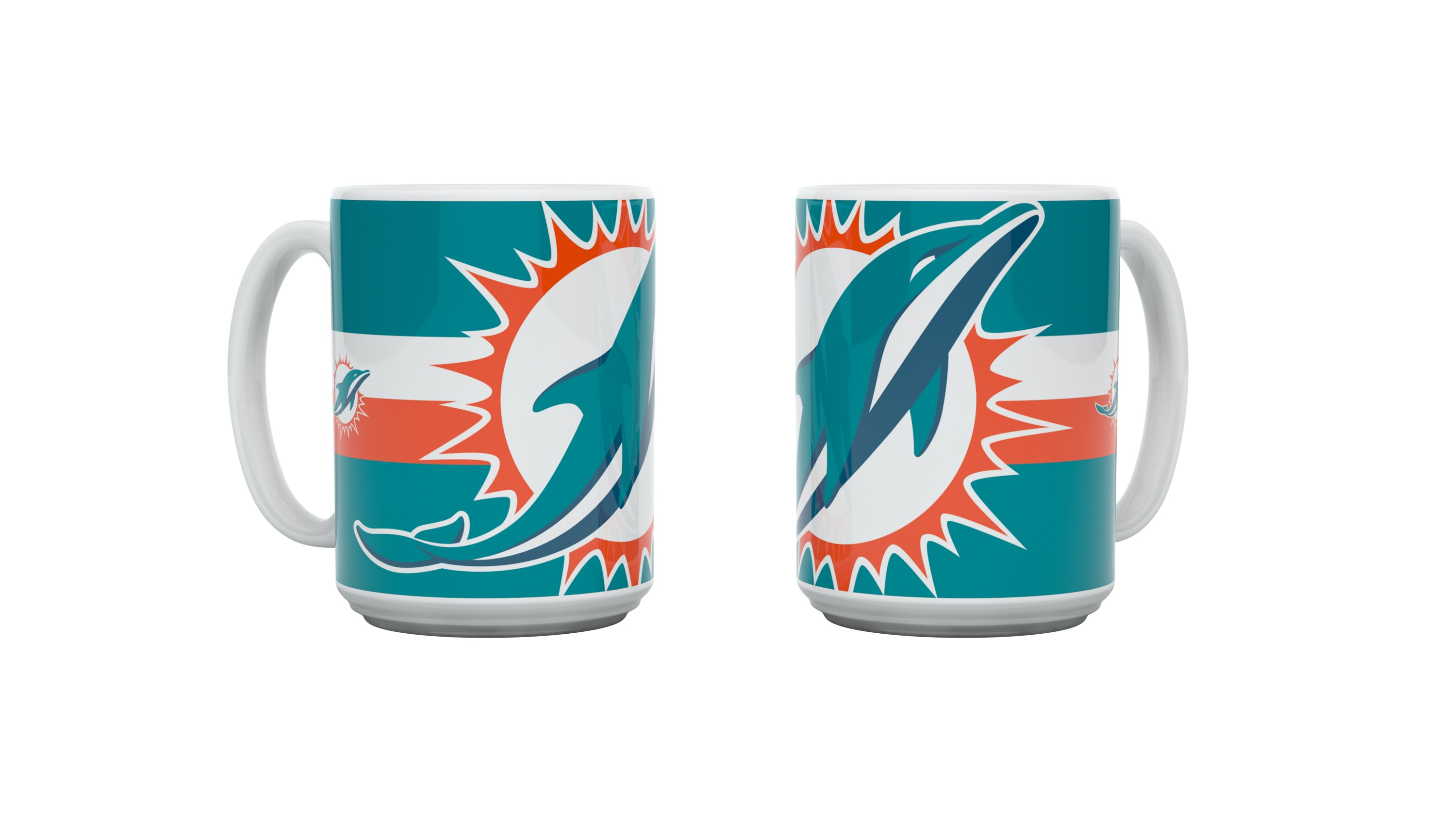 Miami Dolphins Tasse "Triple Logo "