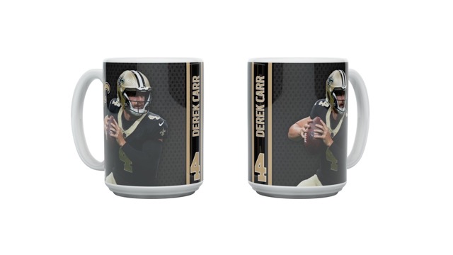 NFLPA CARR - Saints "MOTION" Mug