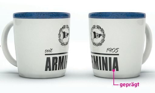 Arminia Bielefeld Tasse Linz Arminia geprägt