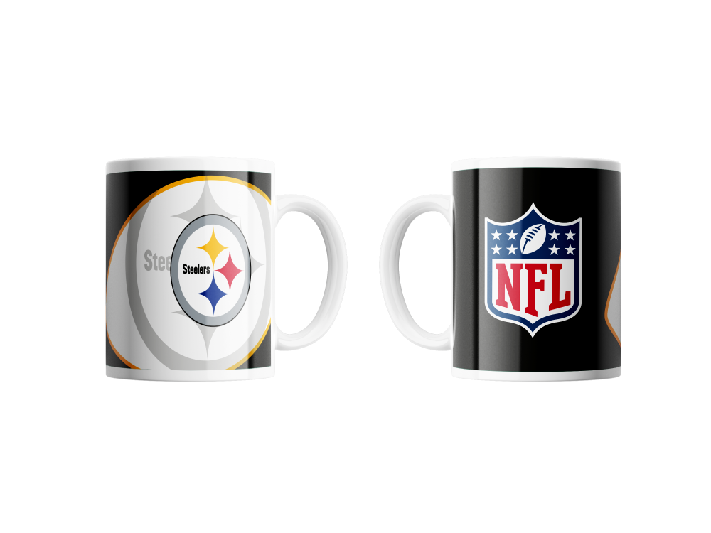 Pittsburgh Steelers Mug Shadow Logo & Shield