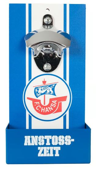 Hansa Rostock Wandflaschenöffner "Anstoßzeit"