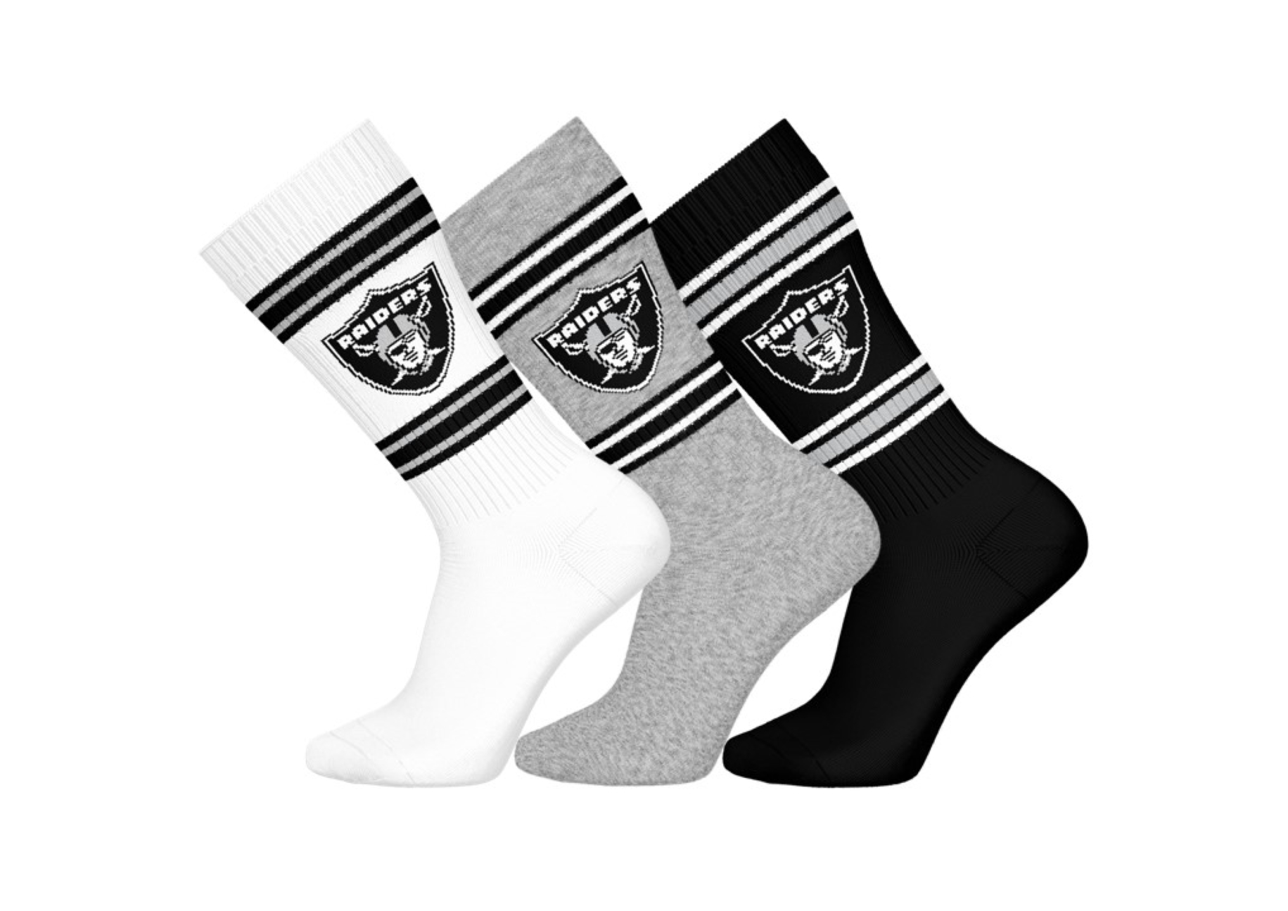 Las Vegas Raiders 3pk Crew Socks