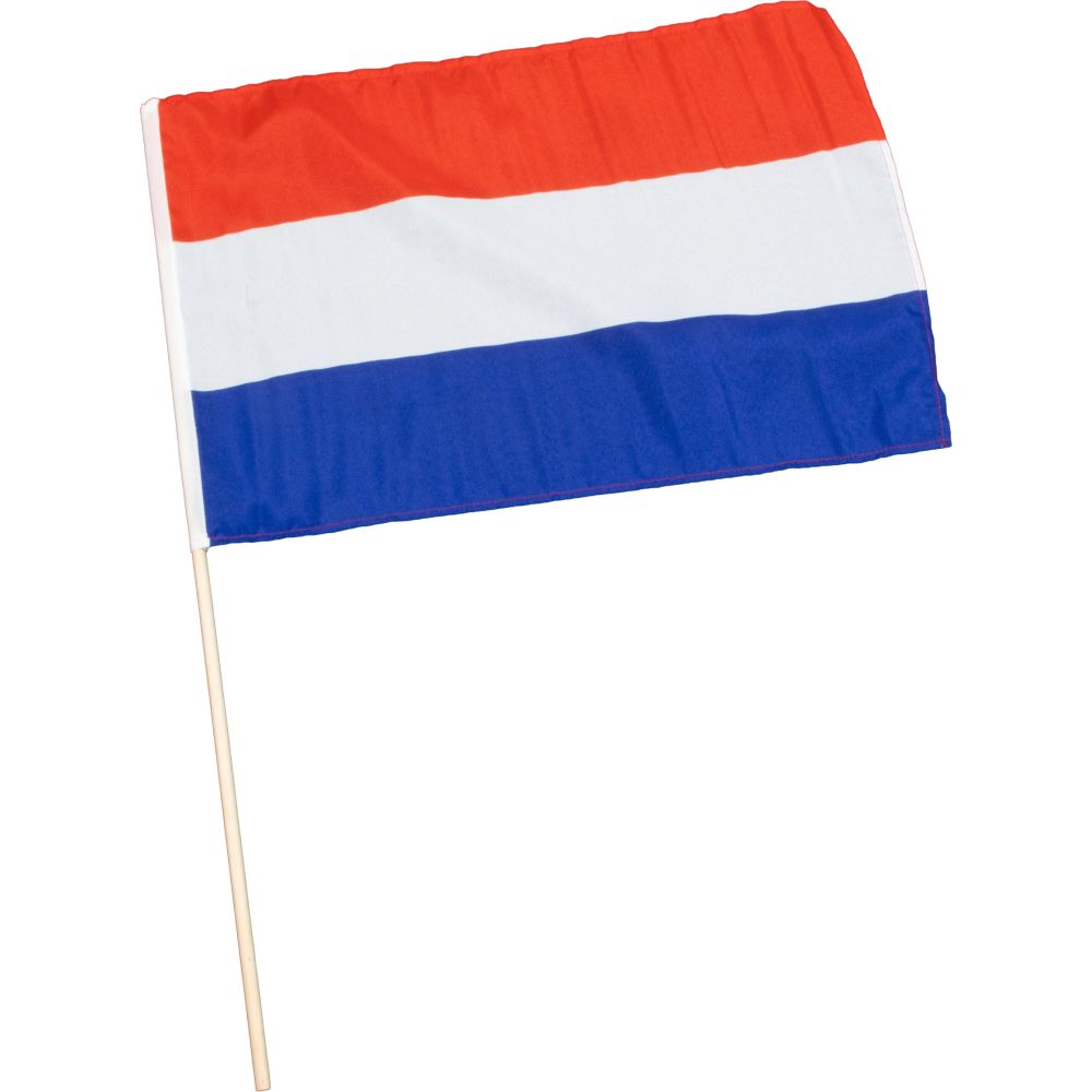 Niederlande-Fahne 30x45cm mit Holzstock