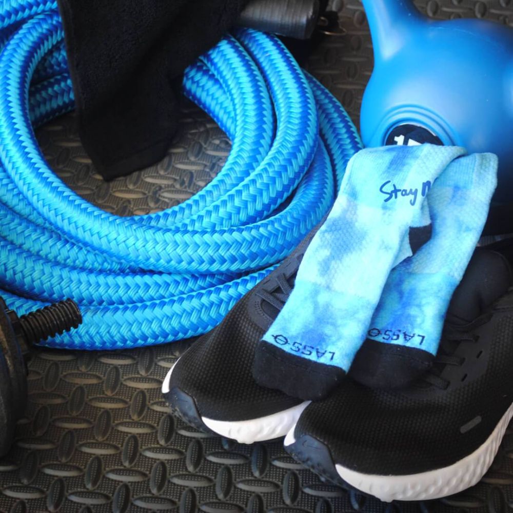 Performance Compression Socks Aqua TieDye