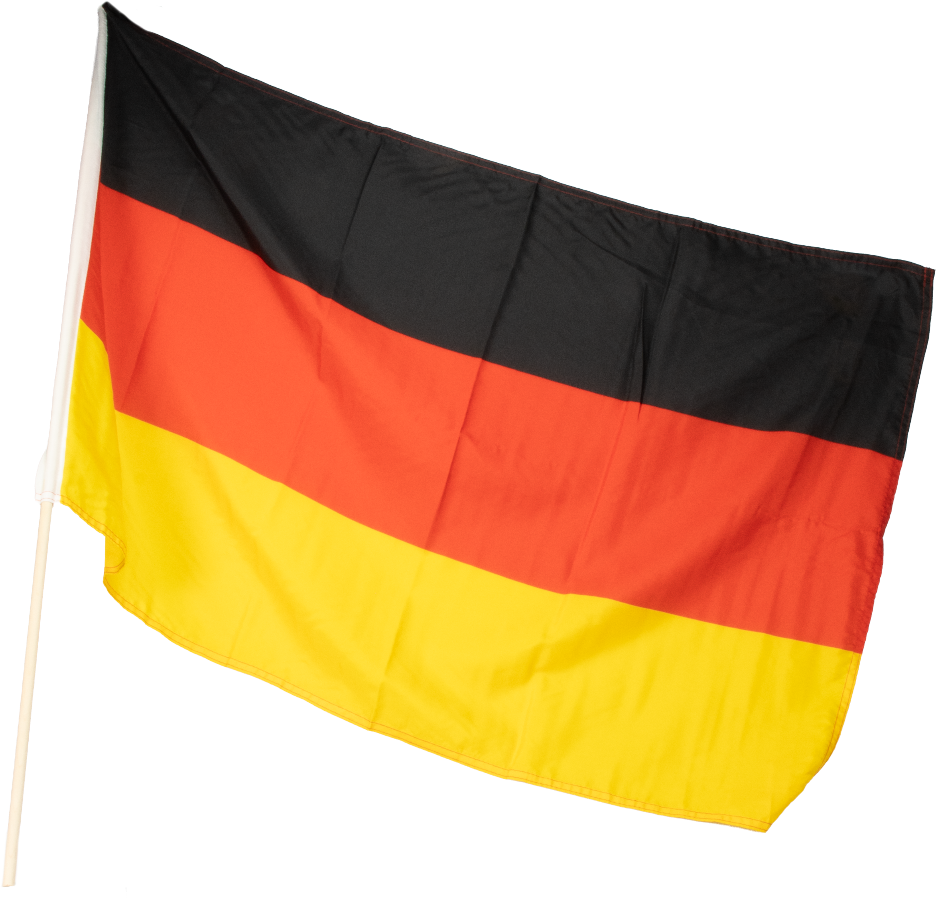 Deutschland Fahne 60x90cm mit Holzstock