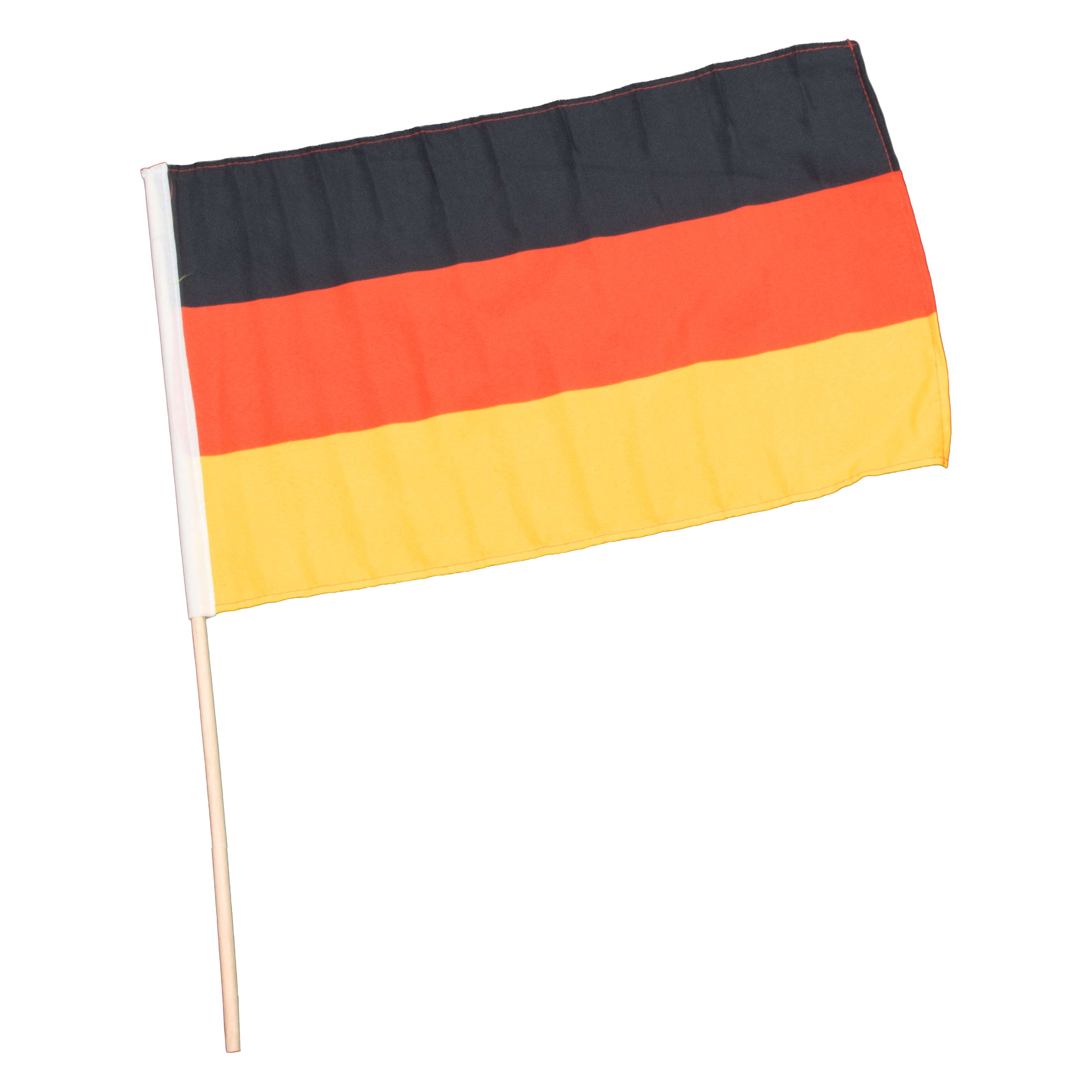 Deutschland-Fahne 90x150cm mit Holzstock