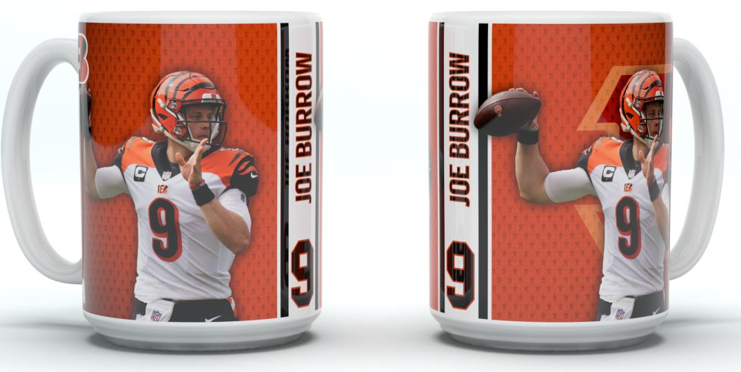 Cincinnati Bengals Jumbo Mug Motion "BURROW"