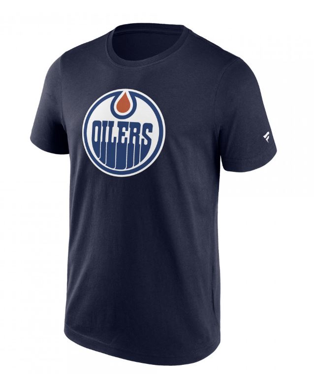 Edmonton Oilers Primary Logo Graphic T-Shirt