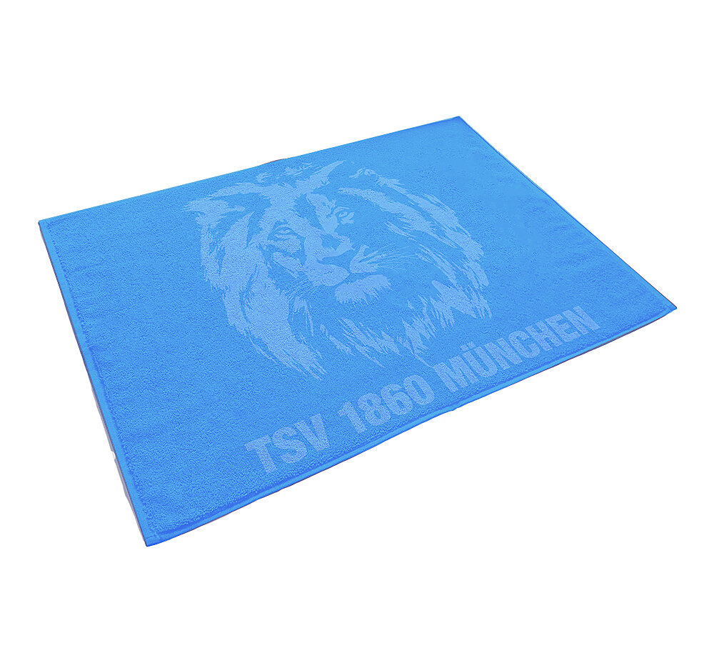 TSV 1860 München Duschvorleger Löwe hellblau