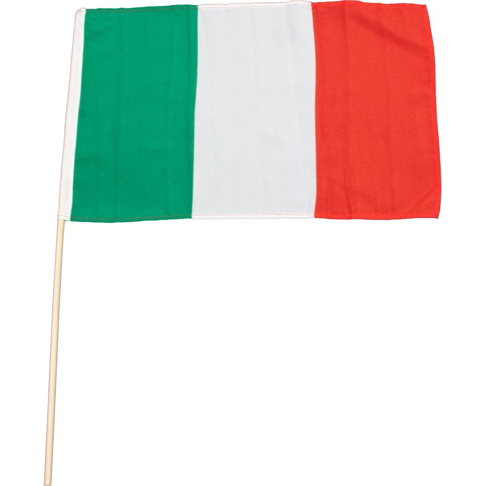 Italien-Fahne 30x45cm mit Holzstock