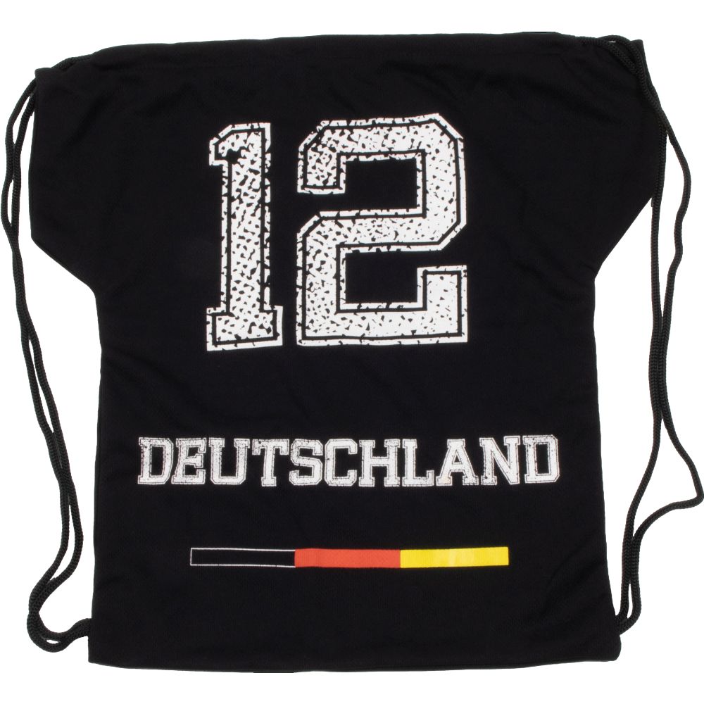 Deutschland Sportbeutel schwarz